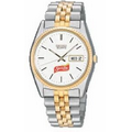 Seiko Men's Core Two Tone Watch W/ Stainless Steel Bracelet from Pedre